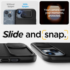 Apple iPhone 14 Plus Case Spigen Optik Armor Black