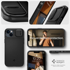Apple iPhone 14 Plus Case Spigen Optik Armor Black
