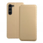Samsung Galaxy S23 5G Wallet Cases Dual Pocket book Gold