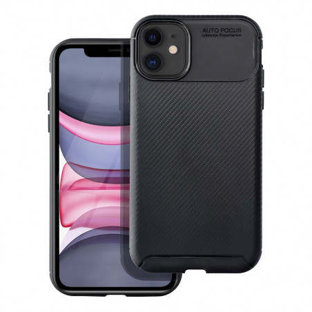 Apple iPhone 11 Case Carbon premium Elegant  Black