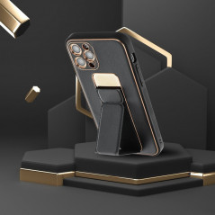 Samsung Galaxy A23 5G Case LEATHER Case Kickstand Black