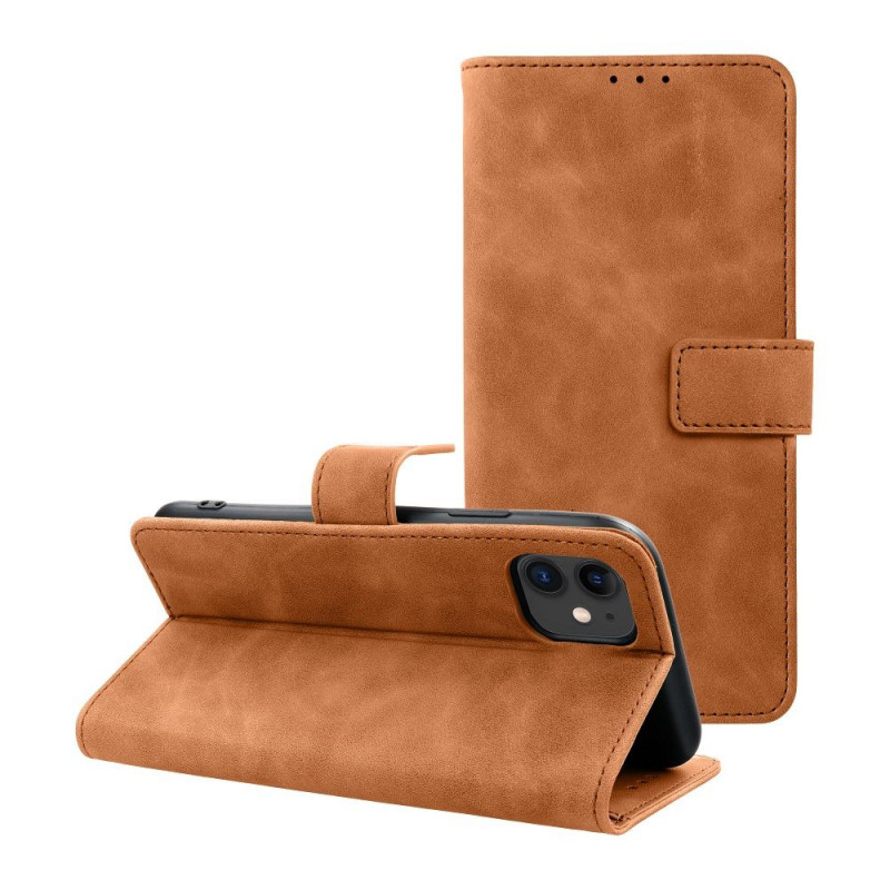 Apple iPhone 12 Wallet Cases TENDER Book Brown