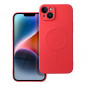 Apple iPhone 14 Plus Case Silicone Mag Cover MagSAFE  Red