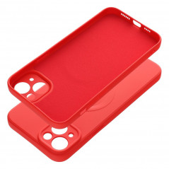 Apple iPhone 14 Plus Case Silicone Mag Cover MagSAFE  Red