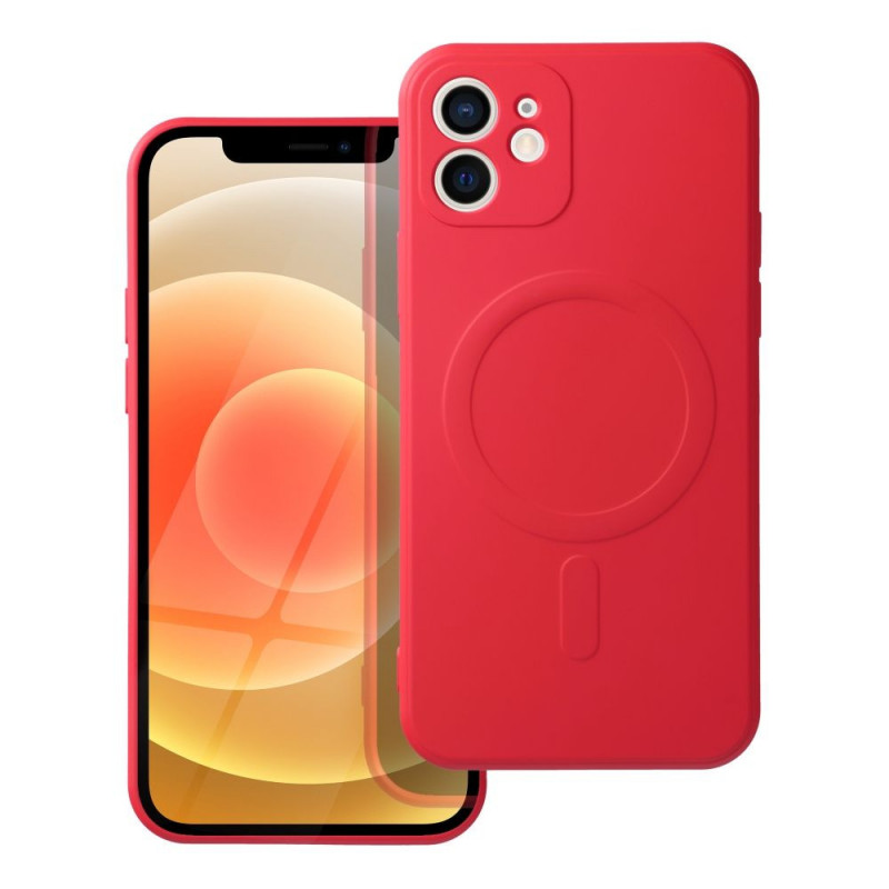 Apple iPhone 12 mini Case Silicone Mag Cover MagSAFE  Red
