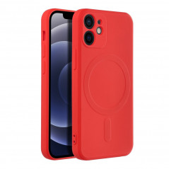 Apple iPhone 12 mini Case Silicone Mag Cover MagSAFE  Red