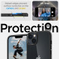 Apple iPhone 14 Case Spigen Ultra Hybrid Crystal clear  Matte black