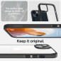 Apple iPhone 14 Case Spigen Ultra Hybrid Crystal clear  Matte black