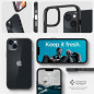Apple iPhone 14 Case Spigen Ultra Hybrid Crystal clear  Matte black
