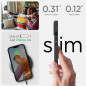 Apple iPhone 14 Case Spigen Ultra Hybrid Crystal clear  Matte black