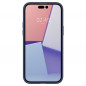 Apple iPhone 14 Pro Case Spigen Ultra Hybrid Crystal clear  Navy blue