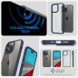 Apple iPhone 14 Pro Case Spigen Ultra Hybrid Crystal clear  Navy blue