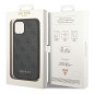 Apple iPhone 14 Case Guess 4G Gold Logo Elegant  Grey