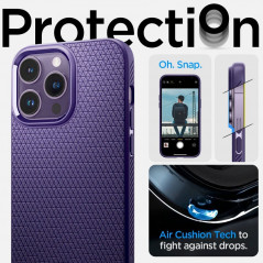 Apple iPhone 14 Pro Max Case Spigen  Liquid Air Deep purple