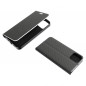 XIAOMI Redmi Note 12 4G Wallet Cases LUNA Book Carbon Carbon Fibre, Elegant  Black