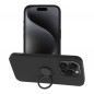 Apple iPhone 15 Pro Case Silicone ring Black