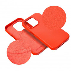 Apple iPhone 13 Pro Max Case Leather Mag Cover Elegant  MagSAFE  Red