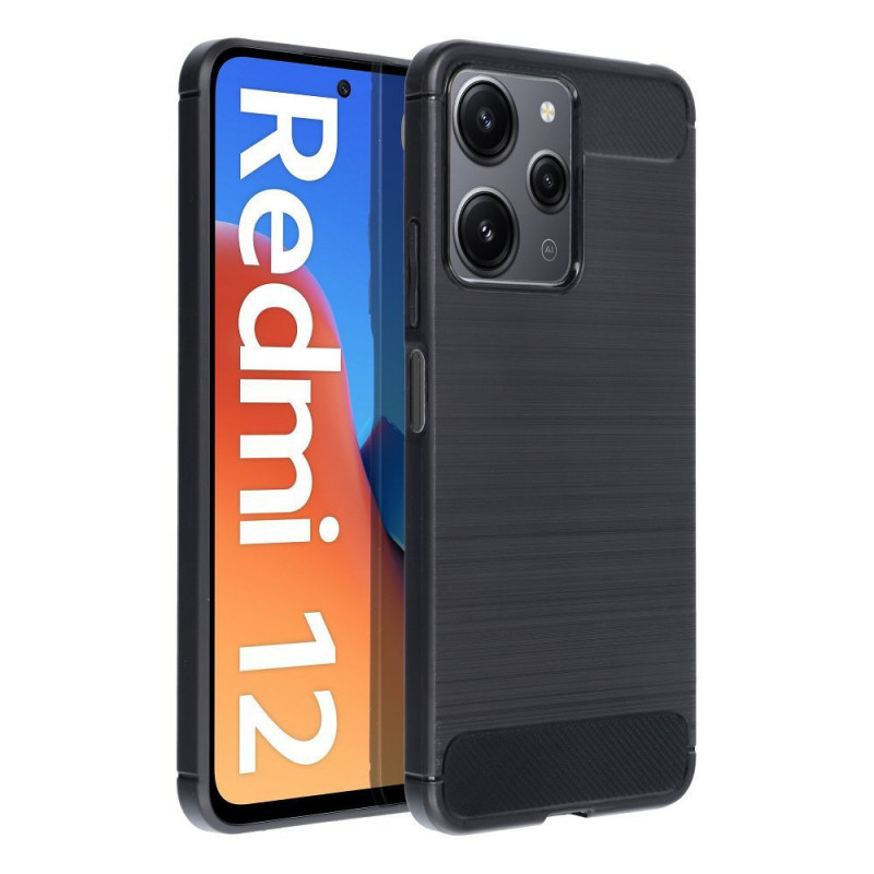 XIAOMI Redmi 12 Case Carbon Elegant  Black