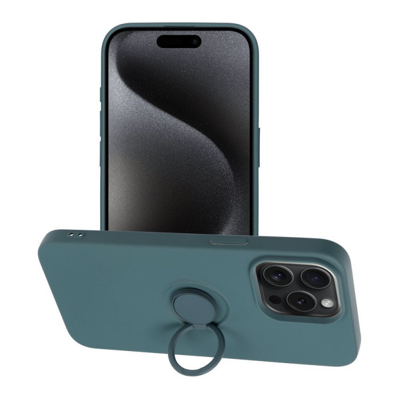 Apple iPhone 15 Pro Max Case Silicone ring Green