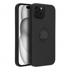 Apple iPhone 15 Case Silicone ring Black