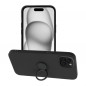 Apple iPhone 15 Plus Case Silicone ring Black