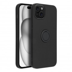 Apple iPhone 15 Plus Case Silicone ring Black