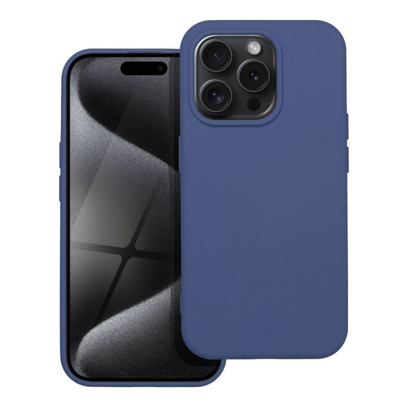 Apple iPhone 15 Pro Case Silicone Elegant  Blue