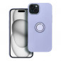 Apple iPhone 15 Plus Case Silicone ring Violet