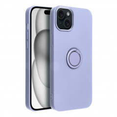 Apple iPhone 15 Plus Case Silicone ring Violet