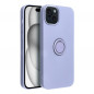 Apple iPhone 15 Plus Case Silicone ring Violet