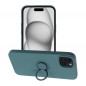 Apple iPhone 15 Plus Case Silicone ring Green