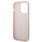 Apple iPhone 14 Pro Max Case Guess 4G Gold Logo Elegant  Pink