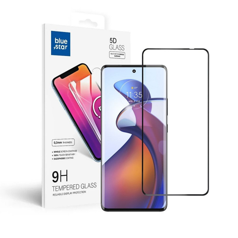 Motorola Edge 30 Fusion 5G Tempered glass Blue Star 9H Transparent