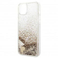 Apple iPhone 14 Plus Case Guess Liquide Glitter Charms Elegant  Gold