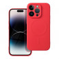 Apple iPhone 14 Pro Case Silicone Mag Cover MagSAFE  Red