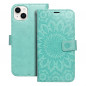 Apple iPhone 14 Plus Wallet Cases MEZZO Book Mandala  Green