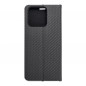 XIAOMI Redmi 10C Wallet Cases LUNA Book Carbon Carbon Fibre, Elegant  Black