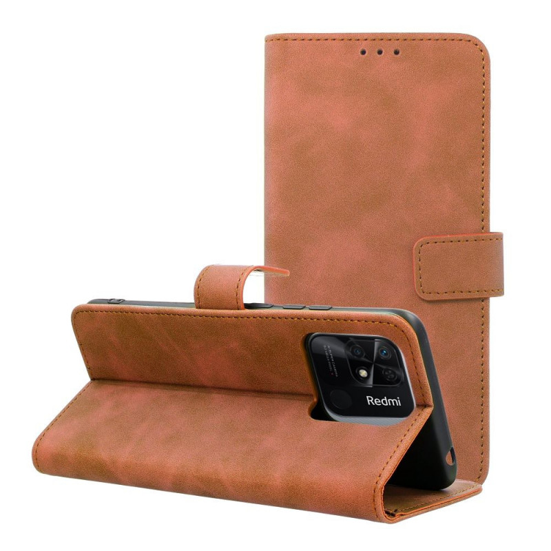 XIAOMI Redmi 10C Wallet Cases TENDER Book Brown