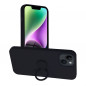Apple iPhone 14 Case Silicone ring Black