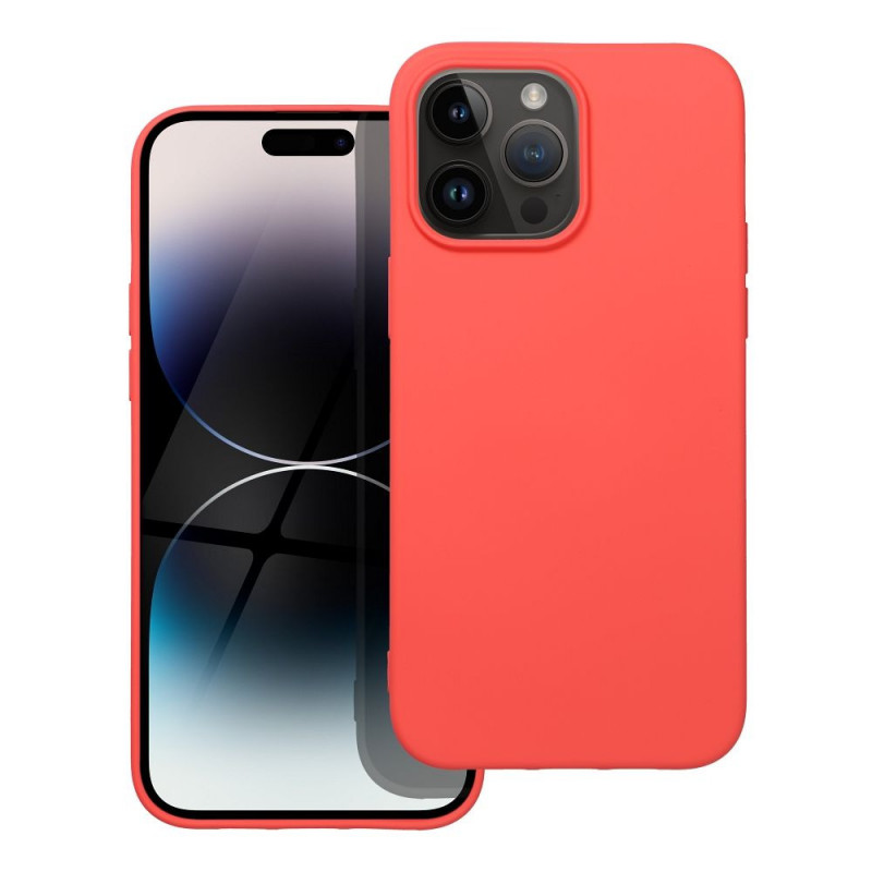 Apple iPhone 14 Pro Max Case Silicone Elegant  Peach
