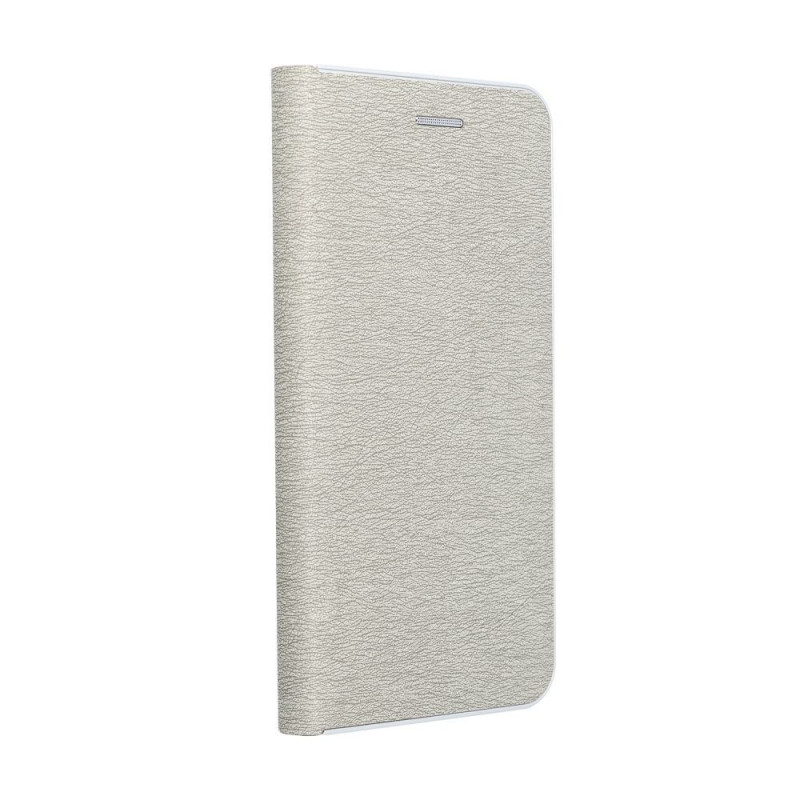 Apple iPhone 15 Pro Wallet Cases LUNA Book Gold Elegant  Silver