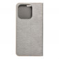 Apple iPhone 15 Pro Wallet Cases LUNA Book Gold Elegant  Silver