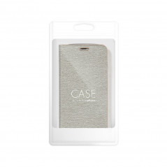 Apple iPhone 15 Pro Wallet Cases LUNA Book Gold Elegant  Silver