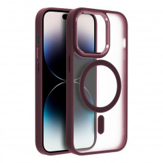 Apple iPhone 12 Case Matte Mag Cove MagSAFE  Plum red