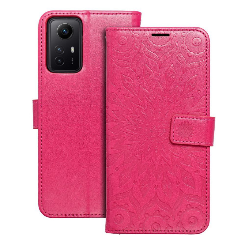 XIAOMI Redmi Note 12s Wallet Cases MEZZO Book Mandala  Magenta