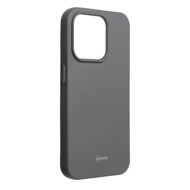 Apple iPhone 15 Pro Case Roar Colorful Jelly Grey