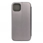 Apple iPhone 15 Plus Wallet Cases Book Elegance Elegant  Grey