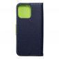 Apple iPhone 15 Pro Max Wallet Cases Fancy Book Navy / Lime