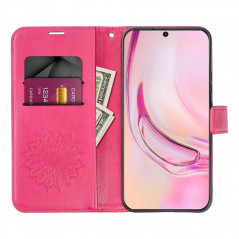 Samsung Galaxy A14 5G Wallet Cases MEZZO Book Mandala  Magenta