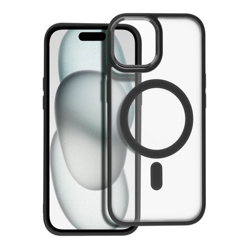 Apple iPhone 15 Case Matte Mag Cove MagSAFE  Black